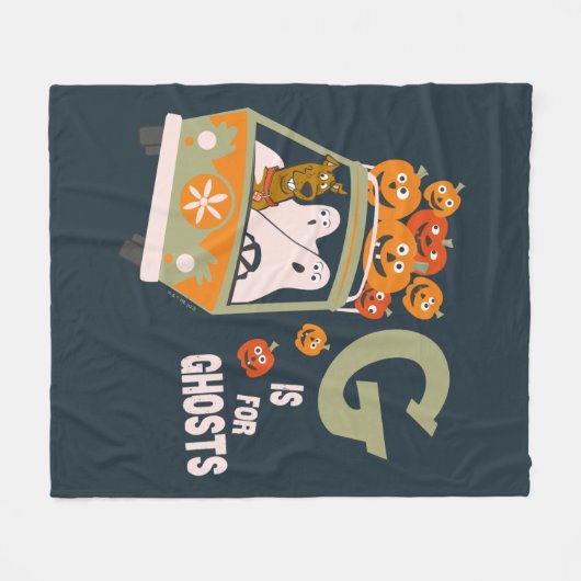 Scooby-Doo | G is voor Ghosts Fleece Deken (Voorkant (Horizontaal))