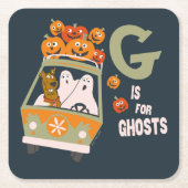 Scooby-Doo | G is voor Ghosts Kartonnen Onderzetters (Voorkant)