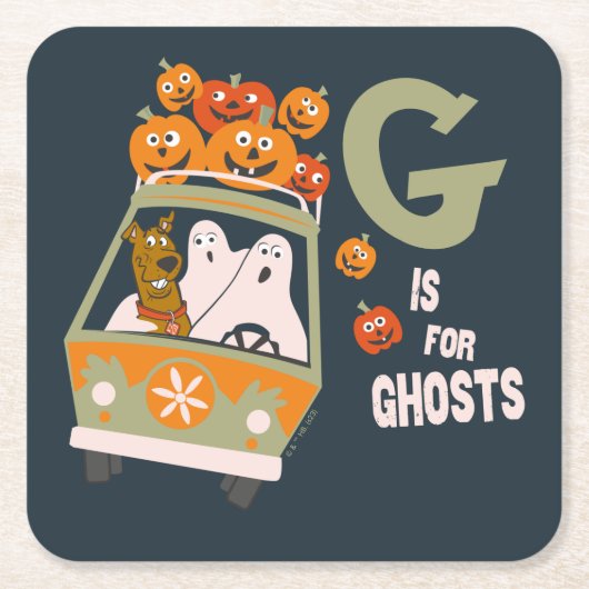 Scooby-Doo | G is voor Ghosts Kartonnen Onderzetters (Voorkant)