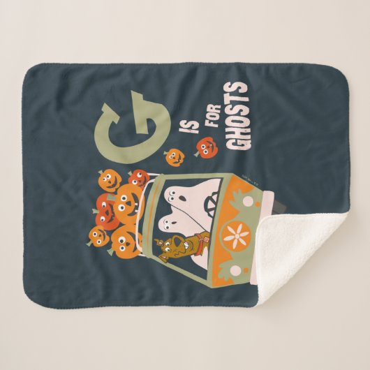 Scooby-Doo | G is voor Ghosts Sherpa Deken (Voorkant (horizontaal))