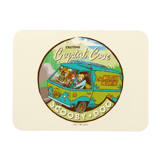Scooby-Doo | Gang Driving Through "Crystal Cove" Magneet (Horizontaal)