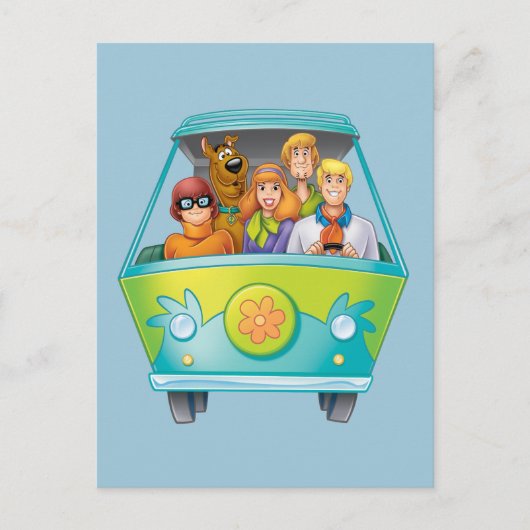 Scooby-Doo & Gang Mystery Machine Airborstel Briefkaart (Voorkant)