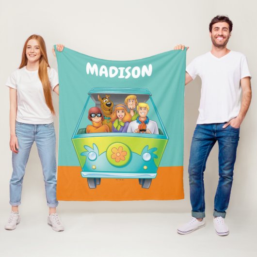 Scooby-Doo & Gang Mystery Machine Airborstel Fleece Deken (In situ)