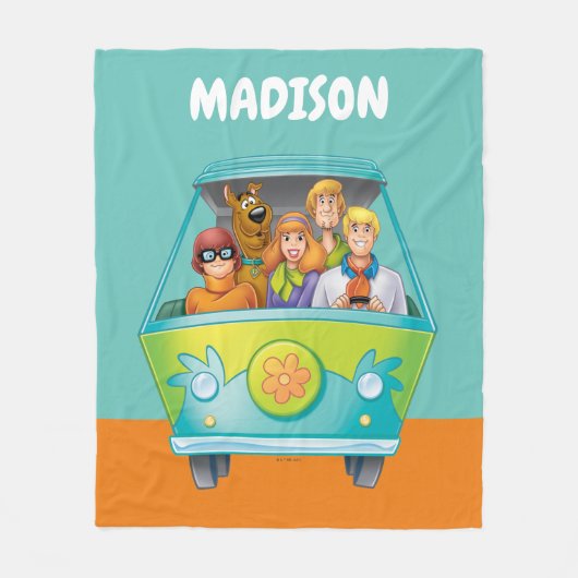 Scooby-Doo & Gang Mystery Machine Airborstel Fleece Deken (Voorkant)