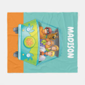 Scooby-Doo & Gang Mystery Machine Airborstel Fleece Deken (Voorkant (Horizontaal))