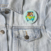 Scooby-Doo & Gang Mystery Machine Airborstel Ronde Button 5,7 Cm (In situ)