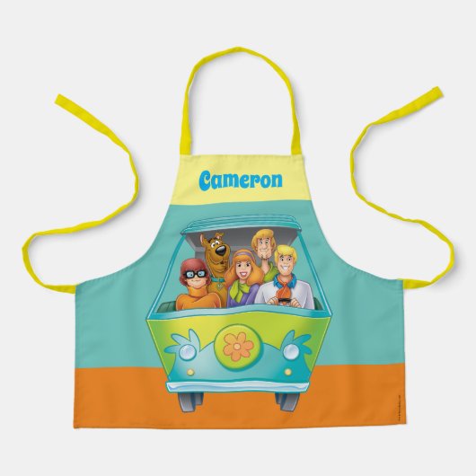 Scooby-Doo & Gang Mystery Machine Airborstel Schort (Voorkant)