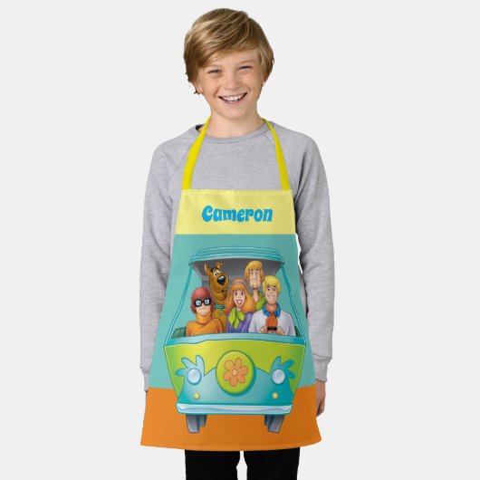 Scooby-Doo & Gang Mystery Machine Airborstel Schort (Gedragen)