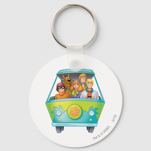Scooby-Doo & Gang Mystery Machine Airborstel Sleutelhanger (Voorkant)