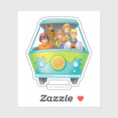 Scooby-Doo & Gang Mystery Machine Airborstel Sticker (Vel)