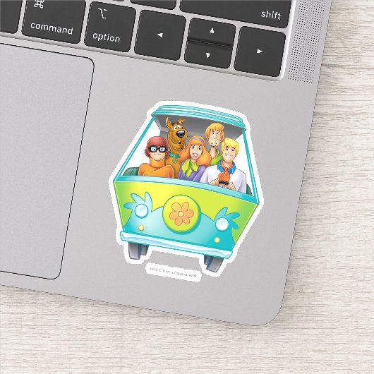 Scooby-Doo & Gang Mystery Machine Airborstel Sticker (Detail)