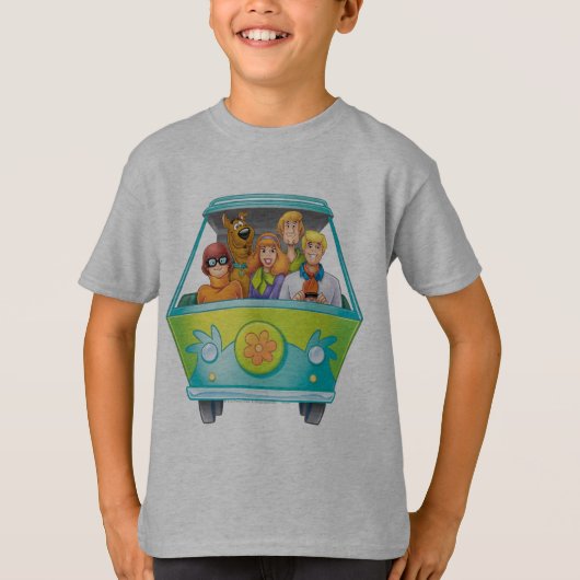 Scooby-Doo & Gang Mystery Machine Airborstel T-shirt (Voorkant)