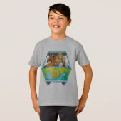 Scooby-Doo & Gang Mystery Machine Airborstel T-shirt (Voorkant volledig)