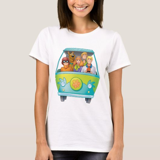 Scooby-Doo & Gang Mystery Machine Airborstel T-shirt (Voorkant)