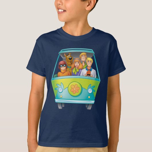 Scooby-Doo & Gang Mystery Machine Airborstel T-shirt (Voorkant)