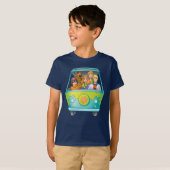 Scooby-Doo & Gang Mystery Machine Airborstel T-shirt (Voorkant volledig)