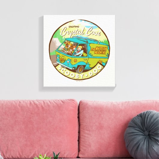 Scooby-Doo | Gang rijdend door "kristalcove" Canvas Afdruk (Insitu (Woonkamer))