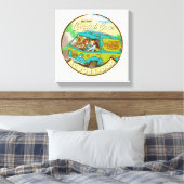 Scooby-Doo | Gang rijdend door "kristalcove" Canvas Afdruk (Insitu (Slaapkamer))