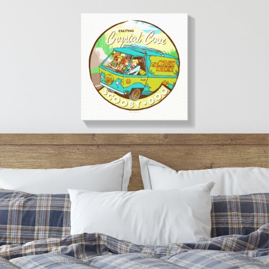 Scooby-Doo | Gang rijdend door "kristalcove" Canvas Afdruk (Insitu (Slaapkamer))
