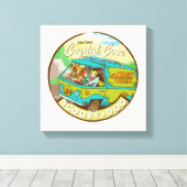 Scooby-Doo | Gang rijdend door "kristalcove" Canvas Afdruk (Insitu (Houten vloer))