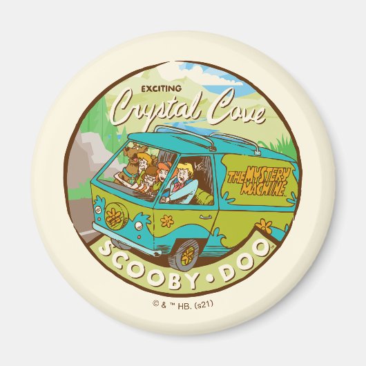 Scooby-Doo | Gang rijdend door "kristalcove" Magneet (Voorkant)
