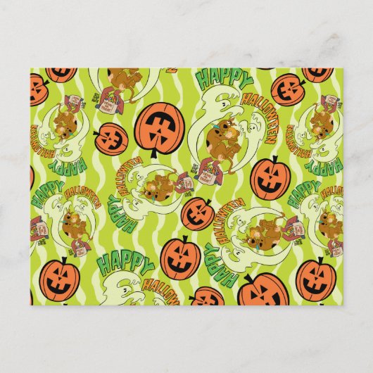 Scooby-Doo | Gelukkig Halloween patroon Briefkaart (Voorkant)