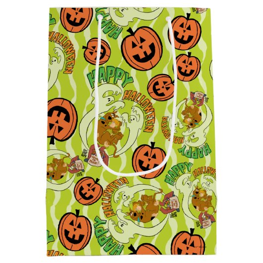 Scooby-Doo | Gelukkig Halloween patroon Medium Cadeauzakje (Achterkant)