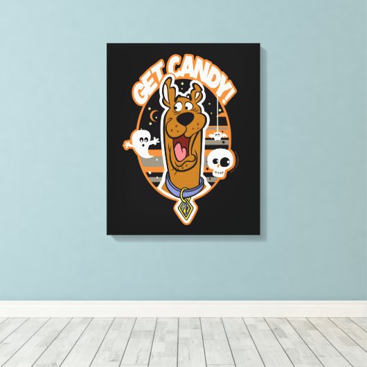 Scooby-Doo | Get Candy! Canvas Afdruk (Insitu (Houten vloer))