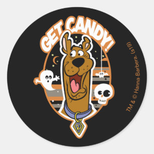Scooby-Doo   Get Candy! Ronde Sticker
