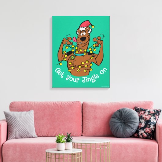 Scooby-Doo "Get Your Jingle On" Canvas Afdruk (Insitu (Woonkamer))