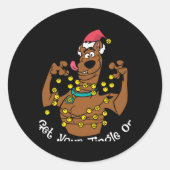 Scooby Doo Get Your Jingle On T Shirt Ronde Sticker (Voorkant)