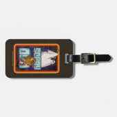 Scooby-Doo Ghost Looking for Shaggy & Scooby Bagagelabel (Voorkant horizontaal)