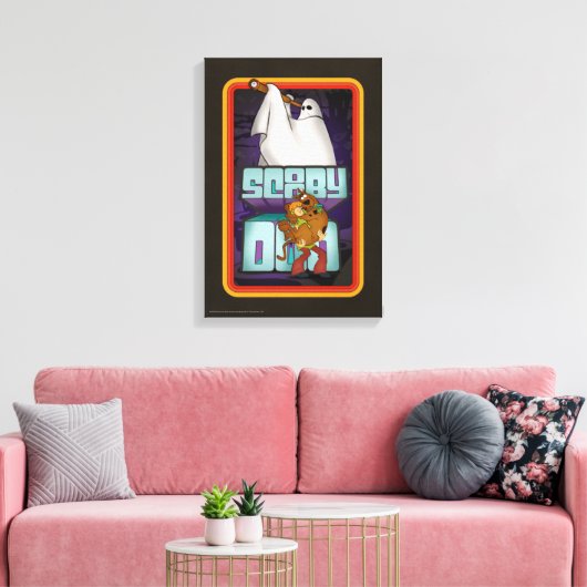 Scooby-Doo | Ghost Zoekt Shaggy & Scooby Canvas Afdruk (Insitu (Woonkamer))