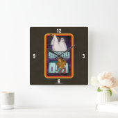 Scooby-Doo | Ghost Zoekt Shaggy & Scooby Vierkante Klok (Huis)