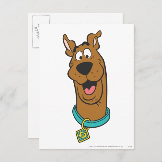 Scooby-Doo glimlachend gezicht Briefkaart (Voorkant / Achterkant)
