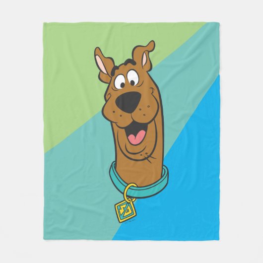 Scooby-Doo glimlachend gezicht Fleece Deken (Voorkant)