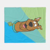 Scooby-Doo glimlachend gezicht Fleece Deken (Voorkant (Horizontaal))