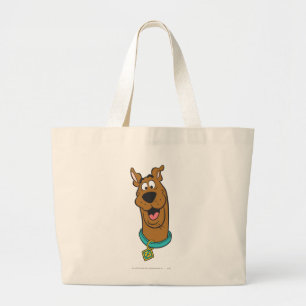 Scooby-Doo-glimlachend gezicht Grote Tote Bag