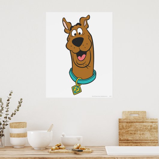 Scooby-Doo glimlachend gezicht Poster (Keuken)