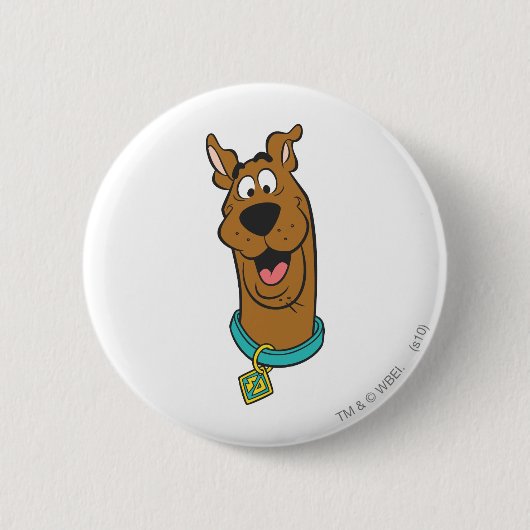 Scooby-Doo glimlachend gezicht Ronde Button 5,7 Cm (Voorkant)