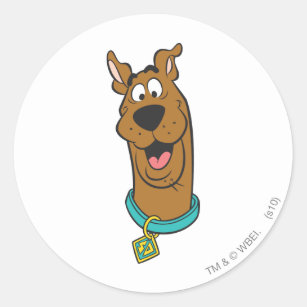 Scooby-Doo glimlachend gezicht Ronde Sticker
