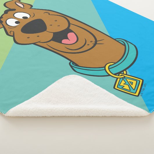 Scooby-Doo glimlachend gezicht Sherpa Deken (3/4)