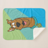Scooby-Doo glimlachend gezicht Sherpa Deken (Voorkant (horizontaal))