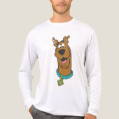 Scooby-Doo-glimlachend gezicht Tri-Blend Shirt (Voorkant volledig)