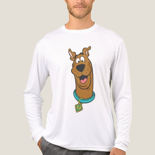 Scooby-Doo-glimlachend gezicht Tri-Blend Shirt (Voorkant volledig)