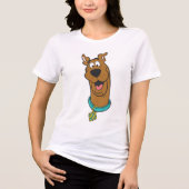 Scooby-Doo glimlachend gezicht Tri-Blend Shirt (Voorkant)