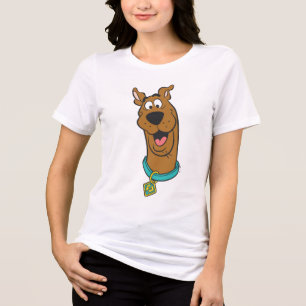 Scooby-Doo-glimlachend gezicht Tri-Blend Shirt