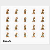 Scooby-Doo Grin Ronde Sticker (Vel)