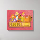 Scooby-Doo | "Groovy Gang" Retro Cartoon Canvas Afdruk (Voorkant)