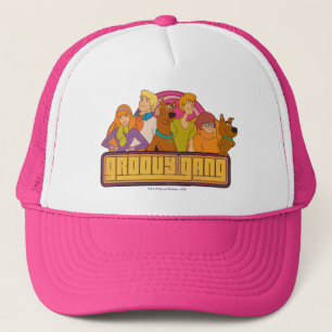 Scooby-Doo "Groovy Gang" Retro Cartoon Grafisch Trucker Pet